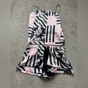 Victoria’s Secret satin pajama shirt and tank set